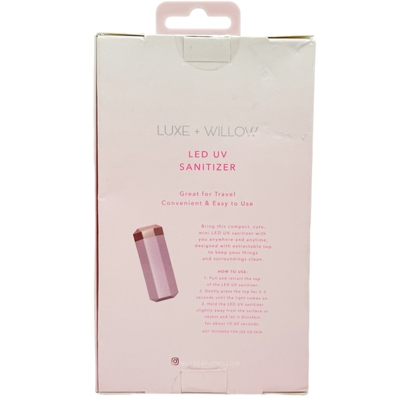 Luxe + Willow LED UV Sanitizer Blush Pink - Picture 2 of 4